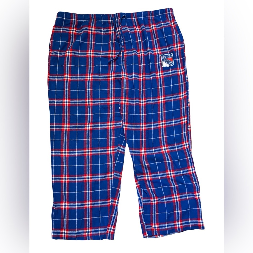 NHL Concepts Sport New York Rangers Pajama Pants Mens 4XL Sleepwear Flannel